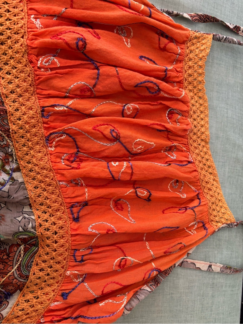 100% cotton made in India sundress! Casual to formal as elegant as it is. Size 8 - Picture 14 of 16